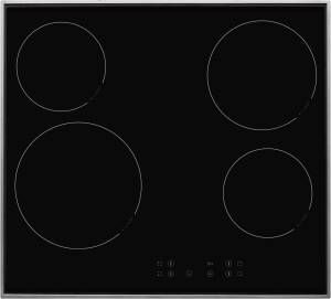 Amica KMC 744 600 E 60cm autark Glaskeramik Sensorsteuerung Edelstahlrahmen Digitalanzeige