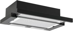 Amica FH 664 620 S Teleskophaube 60 cm schwarz Schieberegler LED-Beleuchtung