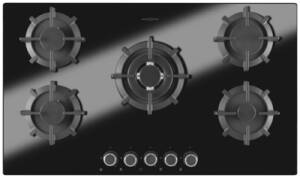 Oranier GKH 2785 Gas-Kochfeld Erdgas 90 cm 5-flammig