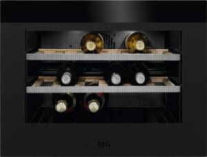 AEG KWK 884520 T 45.5 x 59.5 cm schwarz Kompakter Weinkühlschrank 18 Flaschen