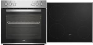 Beko BBUC 12020 X  Herdset Glaskeramik 60 cm Edelstahl