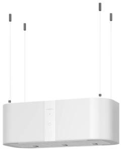 Oranier Livia Isola 80 W  80 cm weißglas Inselhaube