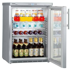 Liebherr FKUv 1663-24 Premium 83 x 60 cm edelstahl Getränkekühlschrank Glastür