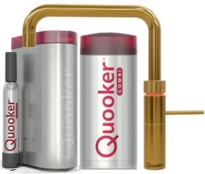 QUOOKER Quooker Fusion Square Combi & Cube gold 22FSGLDCUBE - inkl. 7 JAHRE GARANTIE