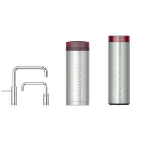 QUOOKER Nordic Square Twintaps PRO3 & CUBE verchromt glänzend 3NSCHRTTCUBE - inkl. 7 JAHRE GARANTIE