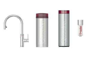 QUOOKER Flex Set mit PRO3 & CUBE verchromt glänzend inkl.CUBE Filter Starter Paket - inkl. 7 JAHRE GARANTIE