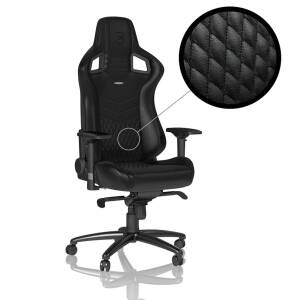noblechairs EPIC Echtleder Gaming Stuhl schwarz