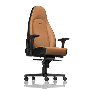 noblechairs ICON Echtleder Gaming Stuhl cognac/schwarz