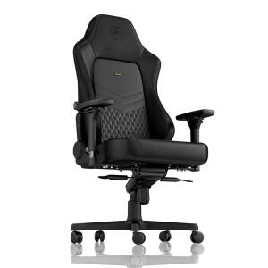 noblechairs HERO Echtleder Gaming Stuhl schwarz/schwarz