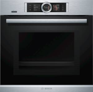 Bosch HNG 6764 S 6 Backofen mit Mikrowelle und Dampfstoss-Funktion Edelstahl Home Connect Edelstahl