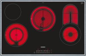 Siemens ET 845 FCP 1 D Glaskeramik 80 cm touchSlider-Bedienung Flachrahmen-Design
