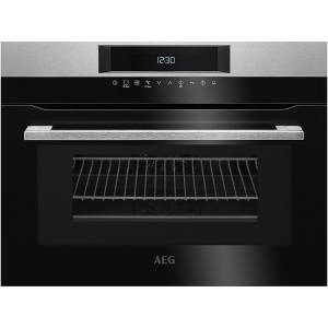 AEG - KMK 761000 M Kompaktbackofen mit integrierter Mikrowelle Touch Control-Bedienung Edelstahl Einbauhh