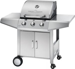 Proficook - PC-GG 1057 BBQ-Gas-Grill Edelstahl 3-Brenner