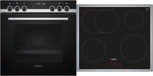 Siemens PQ 521 IB 00 Herd-Set Backwagen cookControl30 Pyrolyse Induktionskochfeld 60 cm Edelstahlrahmen