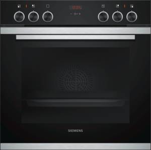 Siemens HE 213 ABS 0 Einbauherd versenkbare Drehwähler schwarz Edelstahl