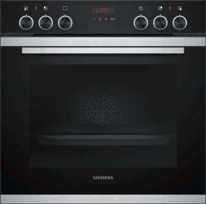 Siemens - HE 273 ABS 0 Einbauherd EEK: A cookControl10 Pyrolyse versenkbare Drehwhler schwarz, Edelstahl