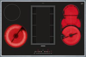 Siemens - ET 845 FM 11 E  Kochfeld mit integriertem Dunstabzug EEK: A touchSlider-Bedienung