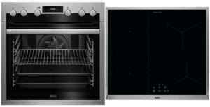 AEG - HX 5346 MM 51 Herd-Set EEK: A+ Pyrolyse SteamBake Induktion FlexBridge Exclusiv