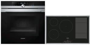 Siemens EQ 2 Z 104 Backofen-Set Mikrowelle Induktionskochfeld Glaskeramik Edelstahlrahmen