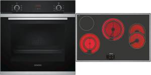 Siemens - EQ 214 KA 00 Z Backofen-Set EEK: A Autark Glaskeramikfeld 80 cm Edelstahlrahmen