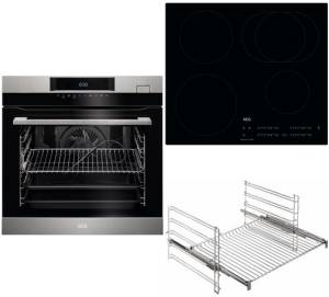 AEG - BSK 774i-1 Dampfbackofenset A+ SteamCrisp Induktion 60 cm Rahmenlos