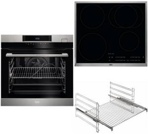 AEG - BSK 784-1 Dampfbackofen A+ SteamBoost   Induktion 60 cm Edelstahlrahmen