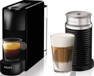 Krups - XN1118 Nespresso Essenza Mini + Aeroccino schwarz