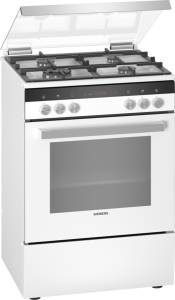 Siemens - HX 9 R 3 AI 20  EEK: A 60 cm Gas-Kombi-Standherd Wokbrenner 3D-Heiluft wei