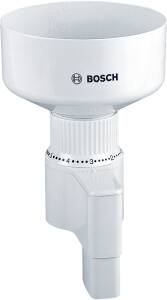 Bosch MUZ4GM3 Getreidemühle mit Kegelmahlwerk aus Stahl weiß