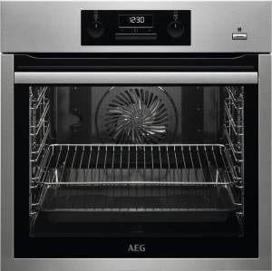 AEG - BES 35111 XM  EEK: A Backofen Exclusiv Backauszug (3 Paar) Versenkknebel SteamBake