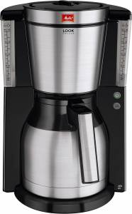 Melitta - 1011-14 Look IV Therm DeLuxe Edelstahl-Thermokanne schwarz edelstahl