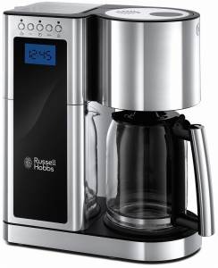 Russell Hobbs - Elegance Digitale Glas-Kaffeemaschine edelstahl schwarz