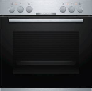 Bosch HND 210 CS 61 Herdset 3D Heißluft Versenkknebel Glaskeramik 60 cm