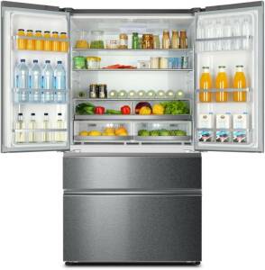 Haier HB 26 FSSAAA  NoFrost 190 x 100.5 cm edelstahl mit Festwasseranschluss