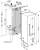 Liebherr EWTdf 3553-21 Vinidor 177 x 55.7 cm silber Einbau-Weinschrank Festtür .inklusive 2-Mann-Service