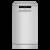 Bomann GSP 7409 silber 45cm Besteckschublade