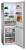 Amica KGCN 387 110 E NoFrost 170 x 54 cm silber Edelstahloptik