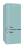 Amica KGCR 384 150 T 145 x 55 cm türkis/ice blue