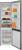 Amica KGCN 388 130 E NoFrost 180 x 59 cm edelstahloptik