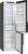 Bosch KGN 39 VXCT NoFrost 203 x 60 cm Edelstahl schwarz