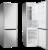 Amica KGCN 388 145 E NoFrost 181 X 54 cm Edelstahloptik