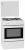 Oranier FZ 1466 Gasbackofen weiß 60cm