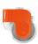 Bosch MUM 54 I 00 StartLine 900 W weiß / impulsive orange