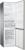 Amica KGC 15494 E NoFrost 180 x 54.5 cm Edelstahloptik
