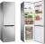 Amica KGC 15494 E NoFrost 180 x 54.5 cm Edelstahloptik