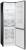 Amica KGC 15495 S  NoFrost 180 x 54.5 cm schwarz Edelstahloptik