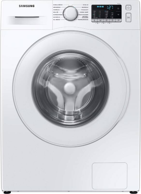 Samsung WW 80TA U/min 049 SchaumAktiv 1400 Frontlader TE 8 60 weiß Hygiene-Dampfprogramm Waschen kg Waschmaschinen & cm Trocknen