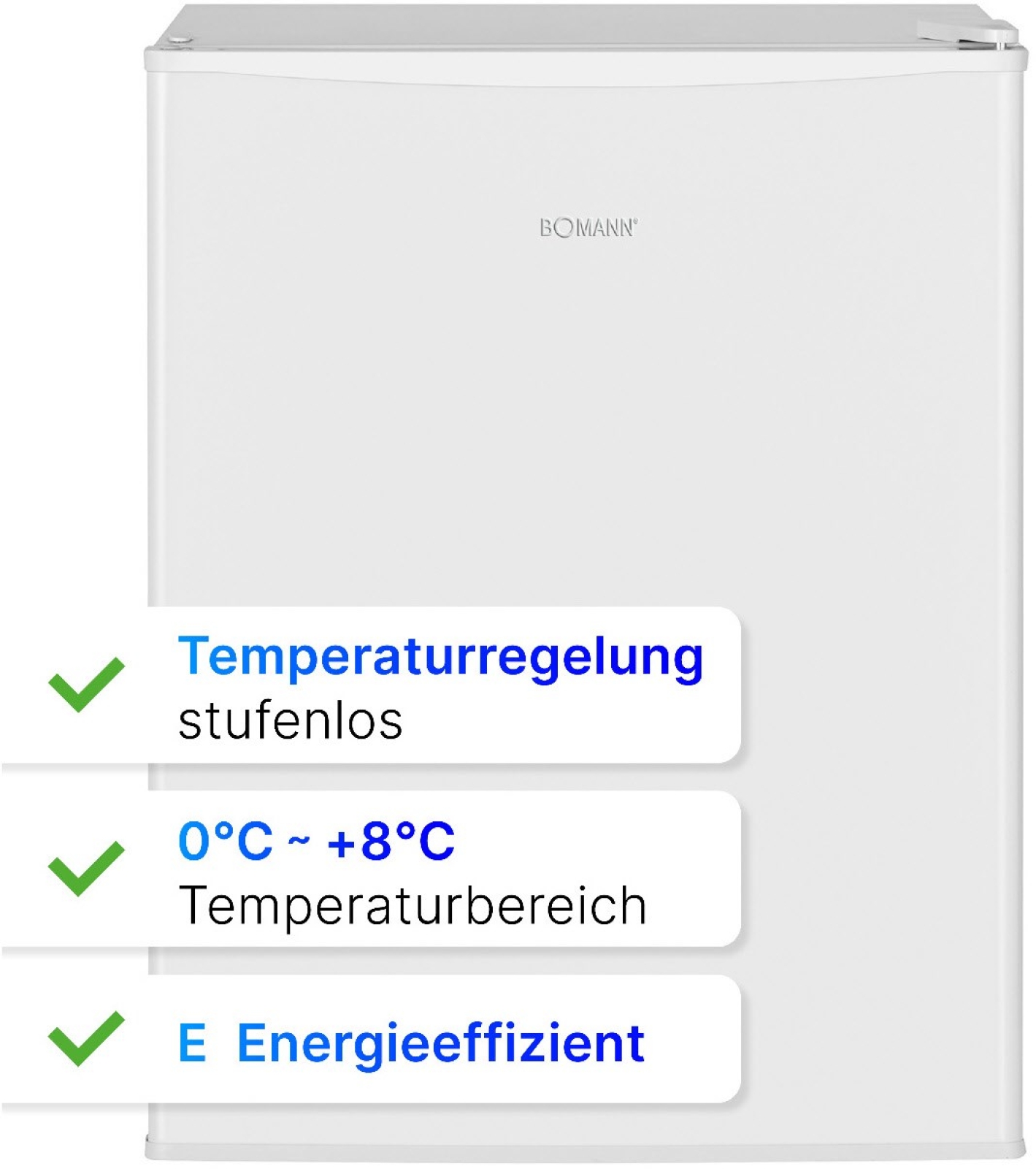 Bomann KB 7347 weiß E 58L