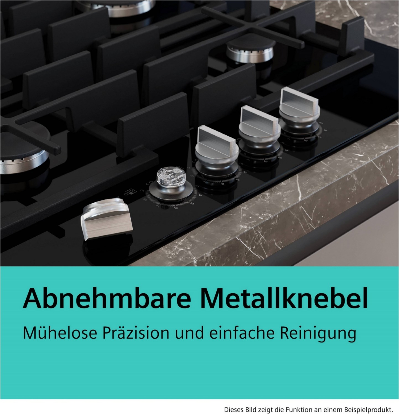 Siemens ER 9 A 6 SH 40 Hartglas Schwarz