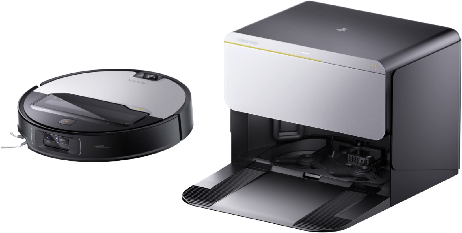 ROBOROCK Saros Z 70 schwarz Saug- und Wischroboter mit Wasseranschluss